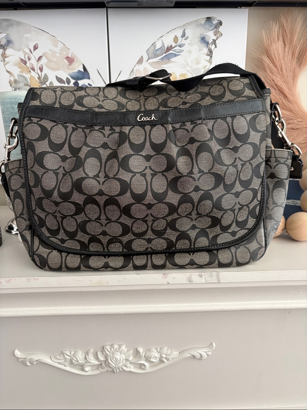 Authentic Coach Messenger Bag(  F18373) Canvas Collection . Known as Diaper bag